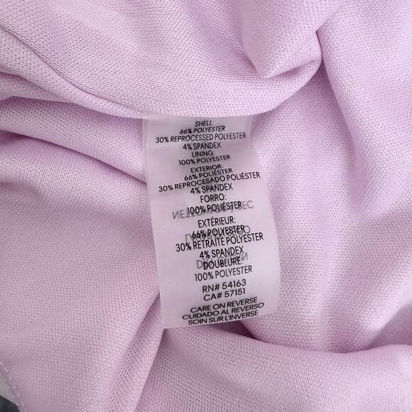 Calvin Klein Keyhole Sheath Dress Size 10 Lilac Pastel Knee Length Cocktail NEW - Picture 10 of 16